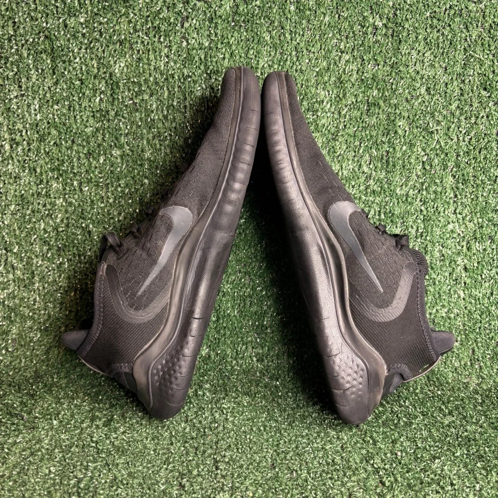Nike Free RN 2018 Lightweight Breathable Athletic Running Shoes Black Womens 9.5 - Picture 6 of 9